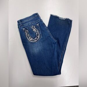 Grace in LA Bootcut Horse Shoe Pocket Jeans